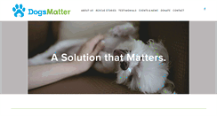 Desktop Screenshot of dogsmatter2.org