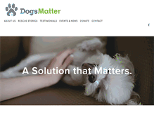 Tablet Screenshot of dogsmatter2.org